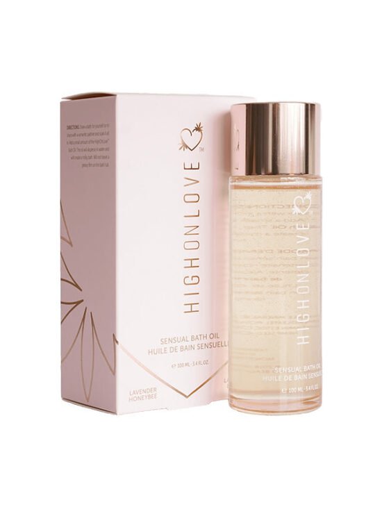 HighOnLove Bath Oil Sweet Lavendar Honeybee 3.4 fl oz