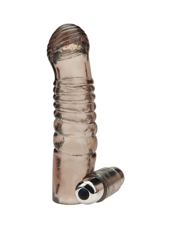 Blue Line 5.25 in. Vibrating Penis Enhancing Sleeve Extension