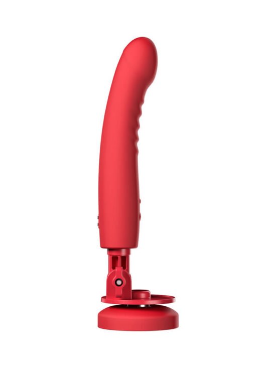 Lovense Mission 2 Vibrating Suction Cup Dildo With Touch-Sense Technology Orange