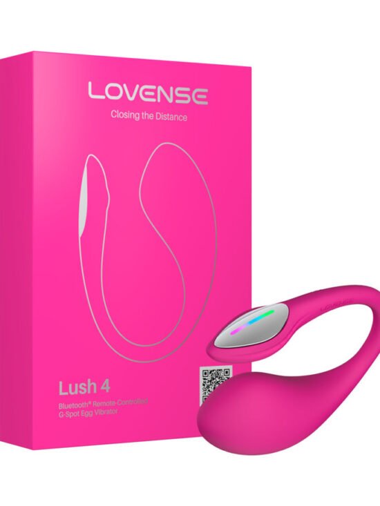 Lovense Lush 4 Bluetooth Remote-Controlled Egg Vibrator Pink
