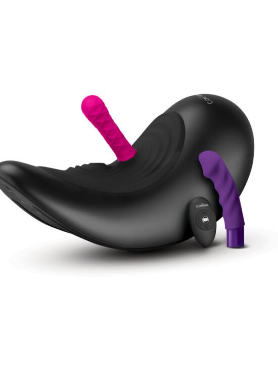 The Cowgirl Saddle Remote Control Sex Machine with 2 Motors Black