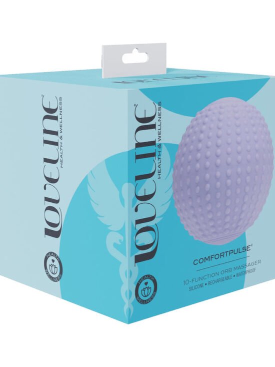 Loveline ComfortPulse 10 Function Silicone Rechargeable Massager Lavender