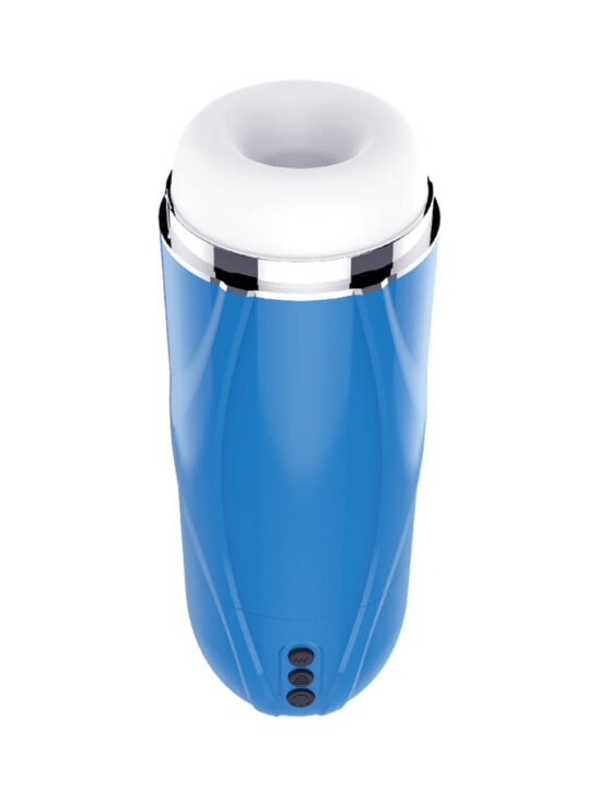 The Royale Sucking Penis Stroker with 5 Sucking Functions Blue