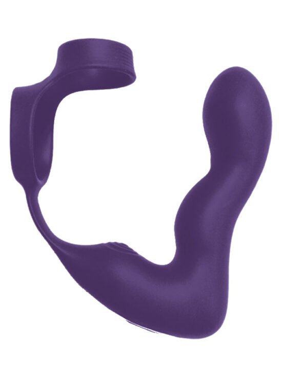 The Royal Inflatable Dual Penis Ring P-Spot Prostate Stimulator Purple