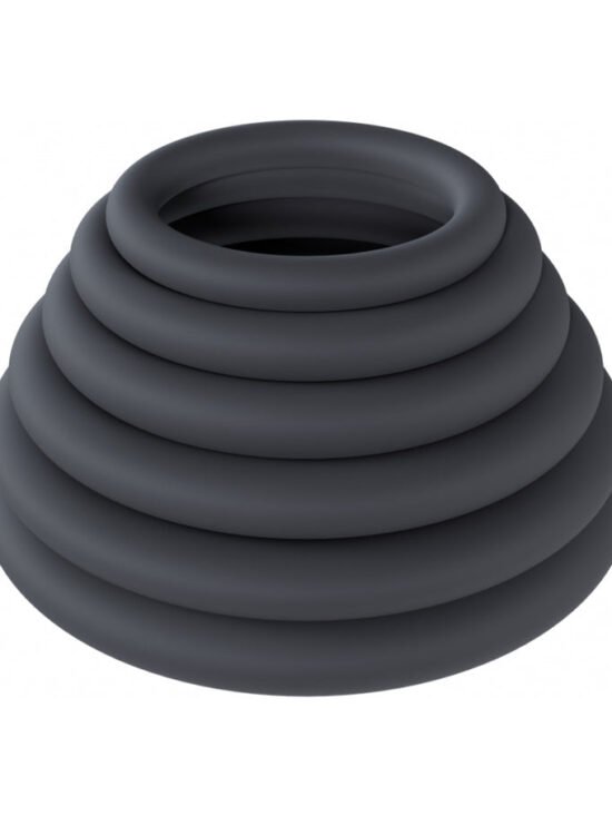 LEVELZ Classic Silicone Penis Ring Set of 6 All Sizes