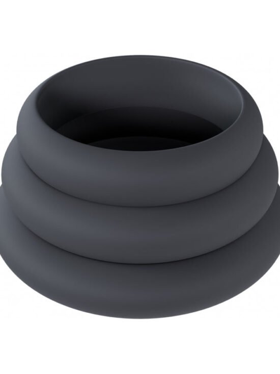 LEVELZ Wide O Silicone Penis Ring Set of 3 (42mm/50mm/55mm)
