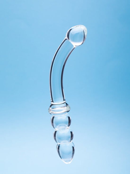 Clarity Celestial Zenith 6.5 In Double Ended Glass Dildo
