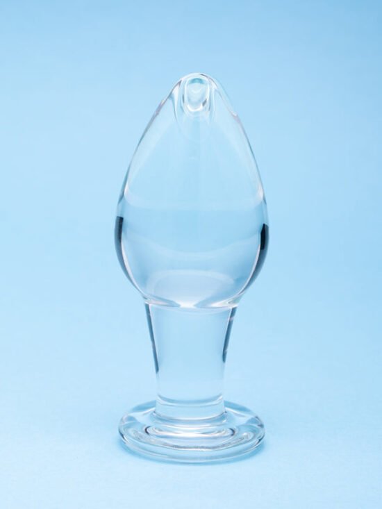 Clarity Utopian Bud 3.5 In Glass Butt Plug
