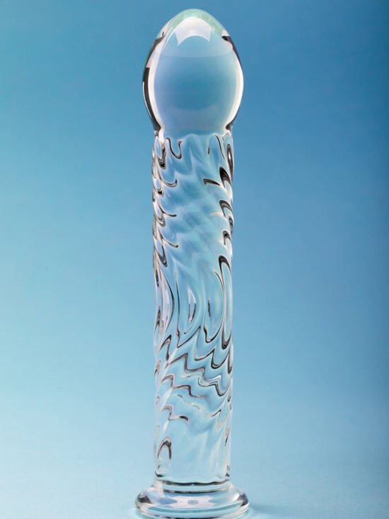 Clarity Seraphic Ripple 6.2 In Glass Dildo