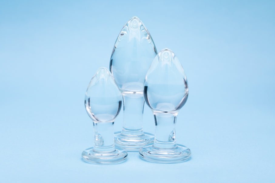 Clarity Utopian Trinity 3 PC Trainer Glass Butt Plug Set