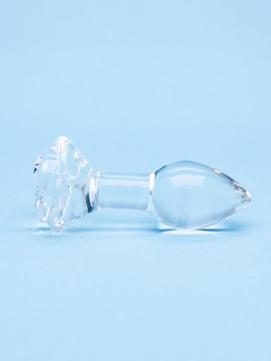 Clarity Utopian Bloom 4.3 In Glass Butt Plug