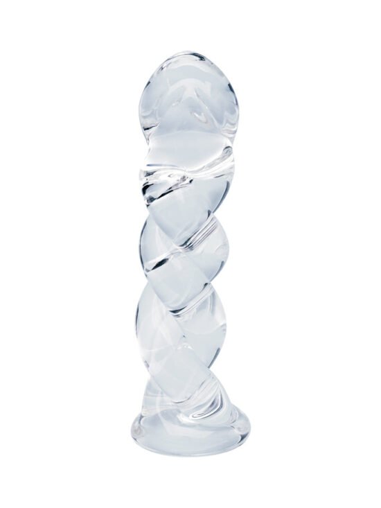 Clarity Seraphic Braid 5.7 In Glass Dildo