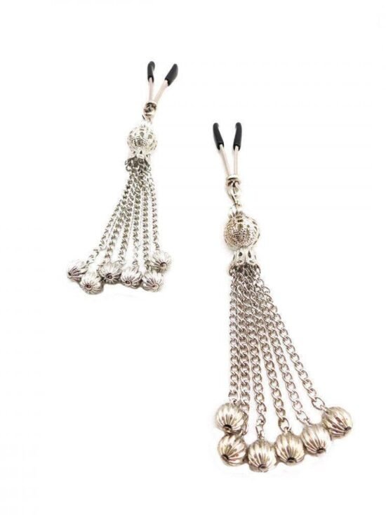 Bijoux de Tweezer Style Nipple Clamps Chain Tassel