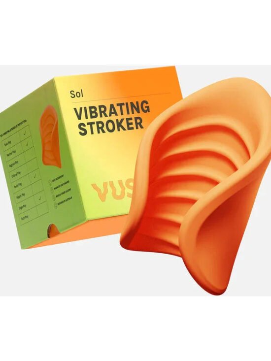 VUSH SOL Open End Ribbed Vibrating Stroker