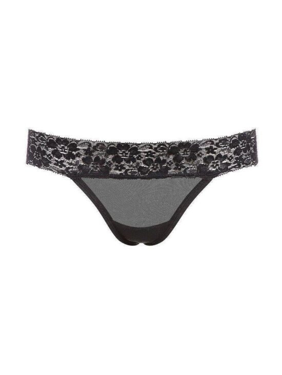 Barely Bare Strappy Butt Panty Black One Size