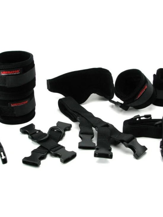 Liberator Bed Buckler Tether and Cuff Restraint System Black