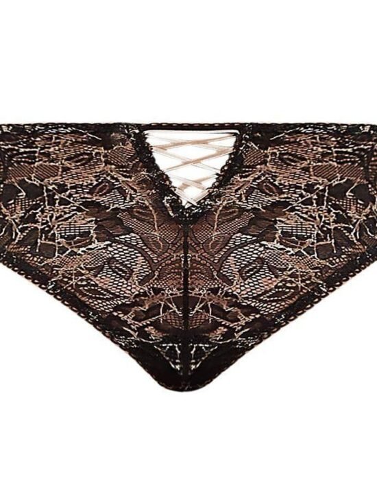 Magic Silk Bewitching Crotchless Panty Black