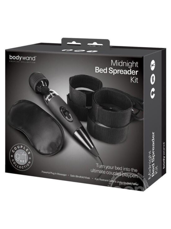Bodywand Midnight Bed Spreader Kit Couples Collection Gift Set Black