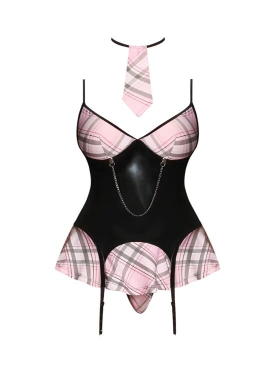 Magic Silk Discipline Me School Girl Pink Plaid