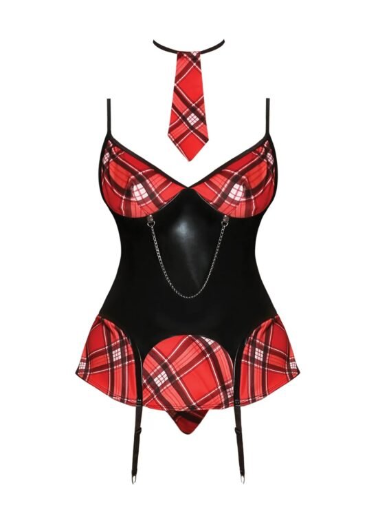Magic Silk Discipline Me School Girl Red Plaid
