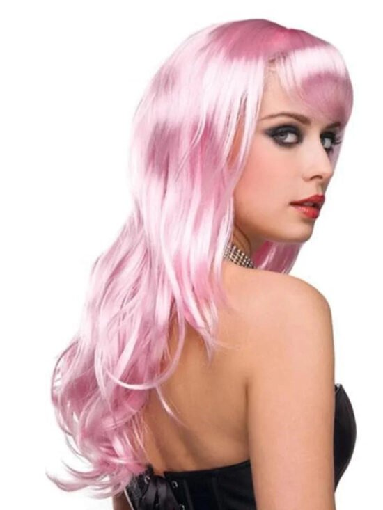 Pleasure Wigs Candy Long Wavy Curly Hair Wig Baby Pink