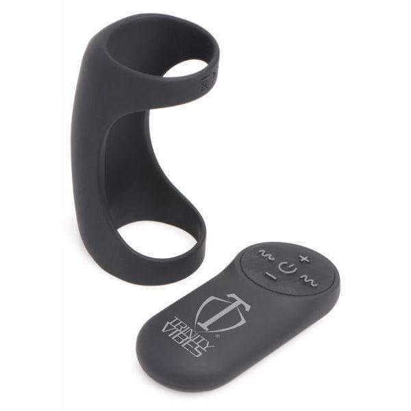 Trinity Men 28X G-Shaft Silicone Rechargeable Penis Ring with Remote Control