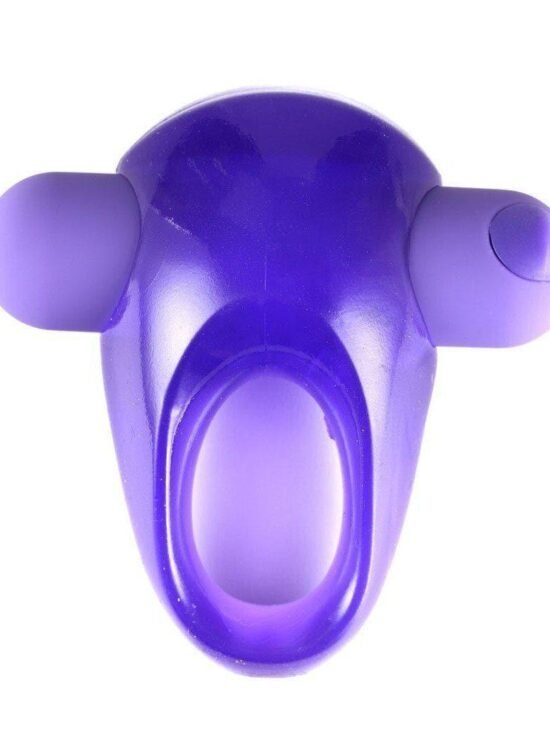 Casey Rechargeable Vibrating Erection Enhancer Ring Purple