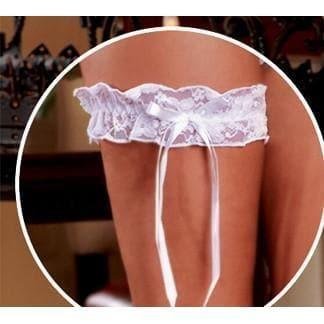 Magic Silk Essentials Lace Leg Garter White