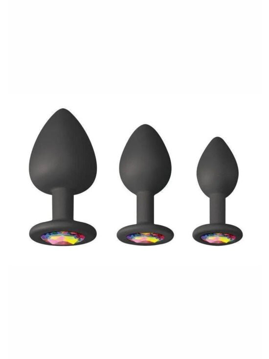 Glams Spades Anal Trainer Kit Silicone Plugs 3pc