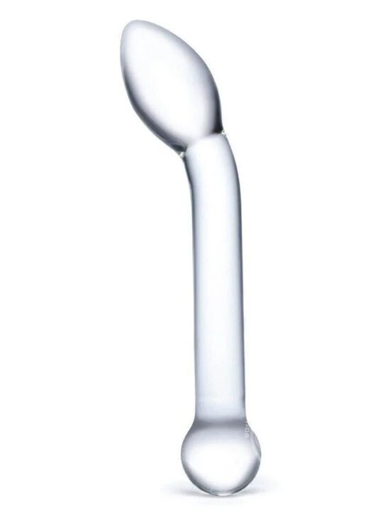 Glas Slimline G Spot Glass Dildo 8 Inches Clear