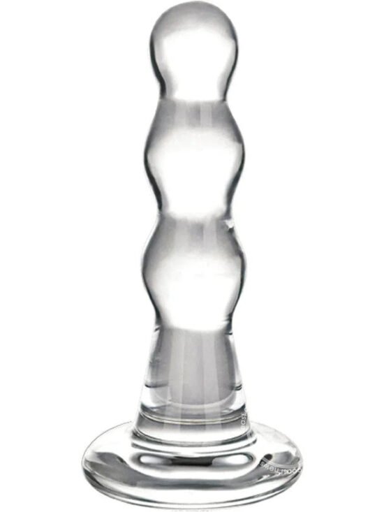 Glas Triple Play Beaded Butt Plug