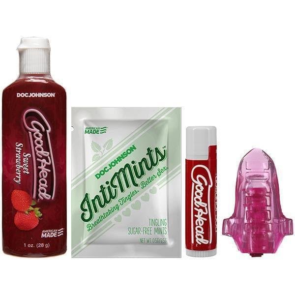 Goodhead Oral Sex Stimulation Kit For Her with Vibrating Tongue Ring