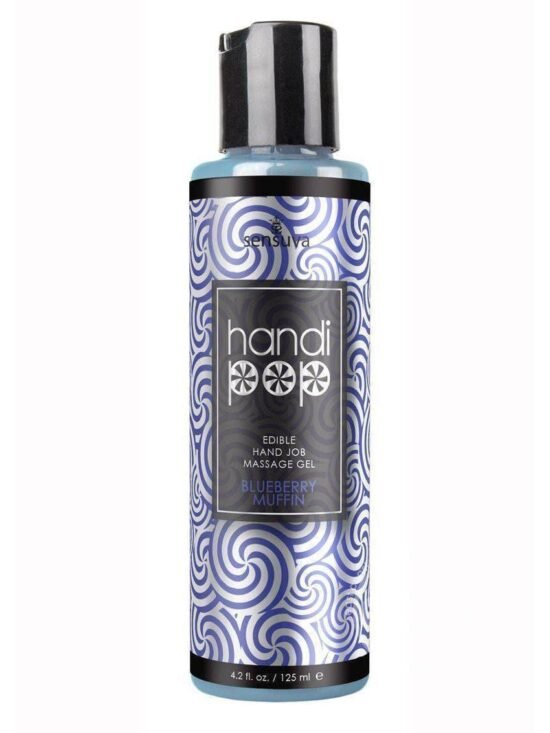Handipop Edible Handjob Massage Gel Blueberry Muffin 4.2 oz