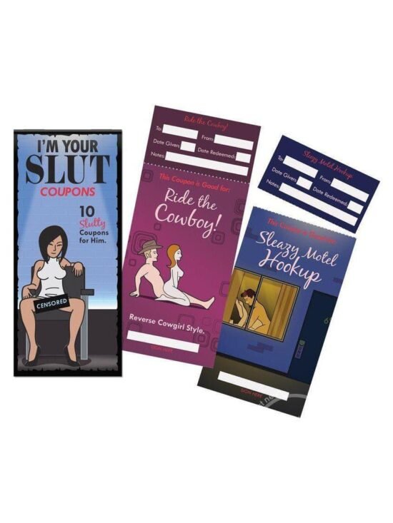 I'm Your Slut Coupons - 10 Slutty Coupons For Him