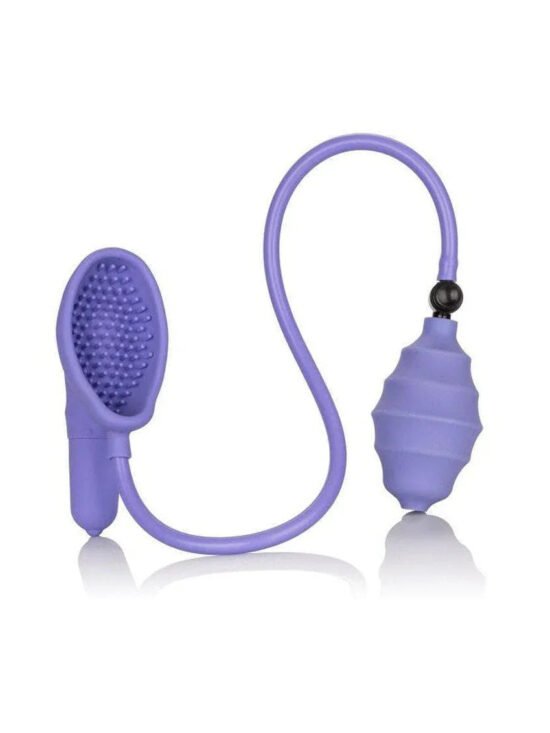 Intimate Pump Silicone Pro Intimate Vibrating Clitoris Pump with Ticklers & Suction Cup