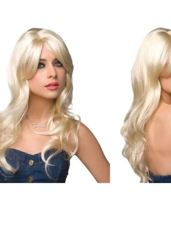 Pleasure Wigs Jessie Long Wavy Hair Bangless Wig Platinum Blonde