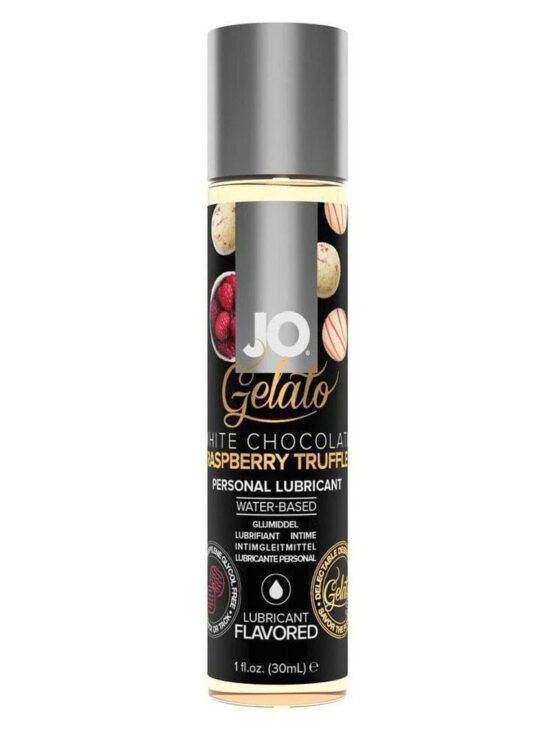 JO Gelato Water Based Personal Flavored Lubricant White Chocolate Raspberry Truffle