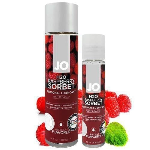 JO H2O Water Based Natural Flavor Extracts Lubricant Raspberry Sorbet