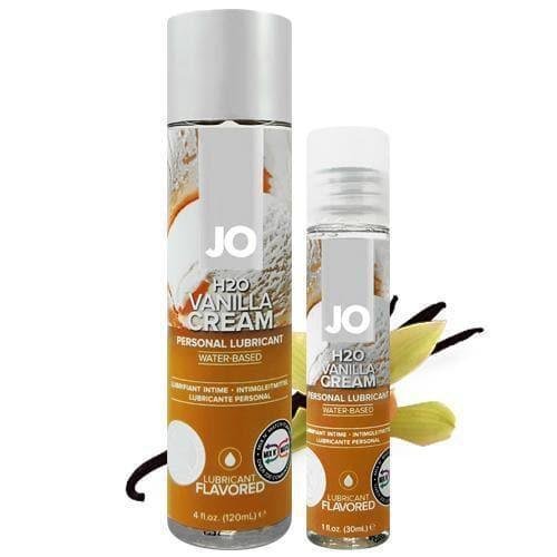 JO H2O Water Based Natural Flavor Extracts Lubricant Vanilla Cream