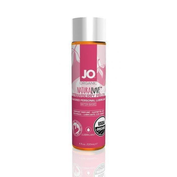 JO USDA Organic Naturalove Flavored Personal Waterbased Lubricant Strawberry Fields