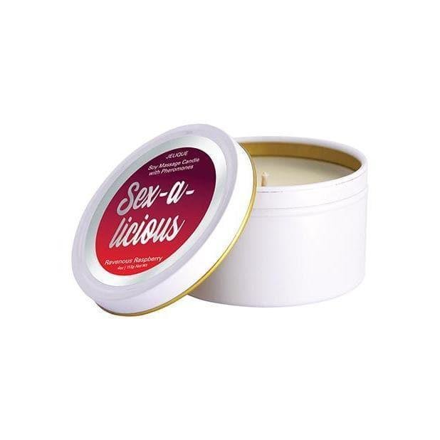 Jelique Massage Candle Pheromone Sex-A-Licious Ravenous Raspberry 4 oz