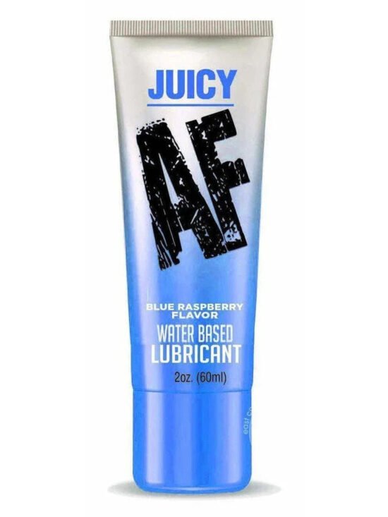 Juicy AF Water Based Flavored Lubricant Blue Raspberry