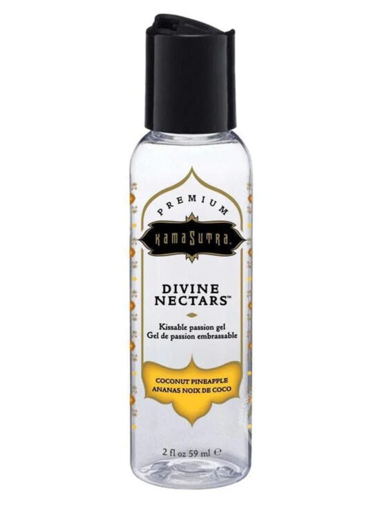 Kama Sutra Divine Nectars Water Based Flavored Body Glide Lubricant Coconut Pineapple