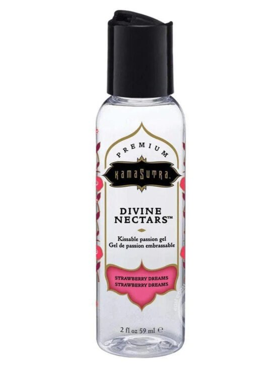 Kama Sutra Divine Nectars Water Based Flavored Body Glide Lubricant Strawberry Dreams