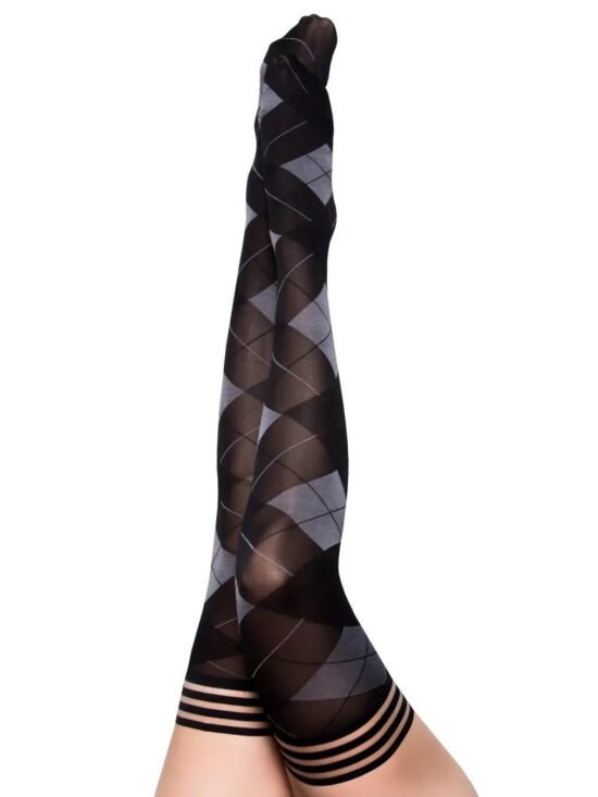 Kixies Kimmie Thigh Highs Argyle