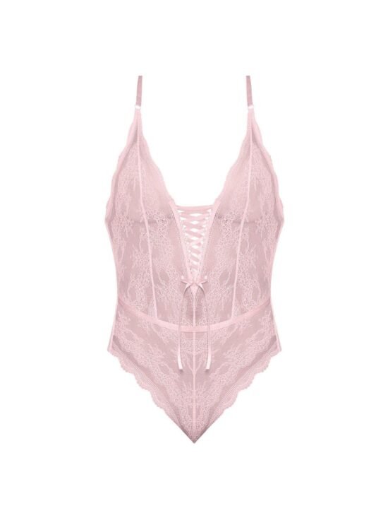 Magic Silk Seabreeze Teddy With Snap Crotch Blush