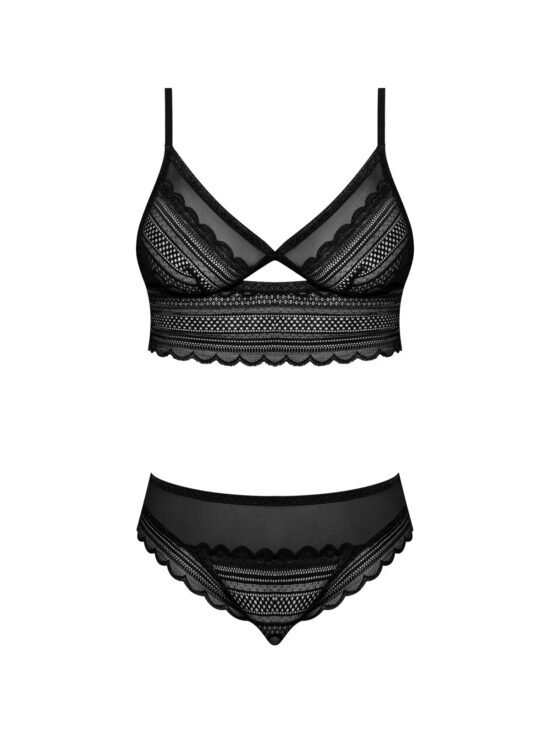 Magic Silk Modern Romance Bralette & Hipster Black