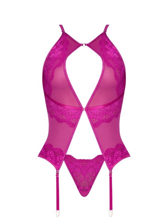 Magic Silk Berrylicious Basque & G-String Set Raspberry