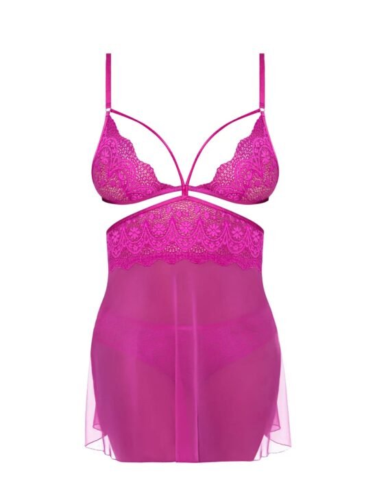 Magic Silk Berrylicious Babydoll & Panty Set Raspberry