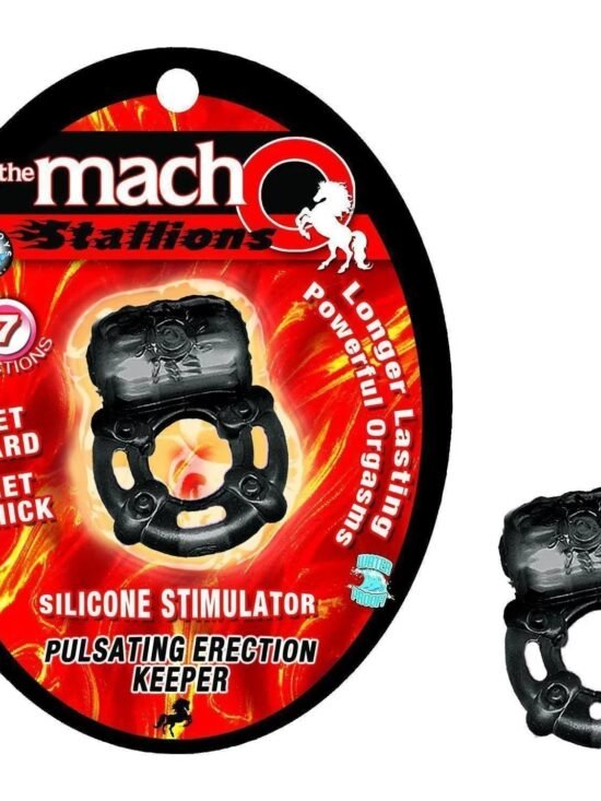 Macho Stallions Pulsating Single Bullet Erection Keeper Couples Ring